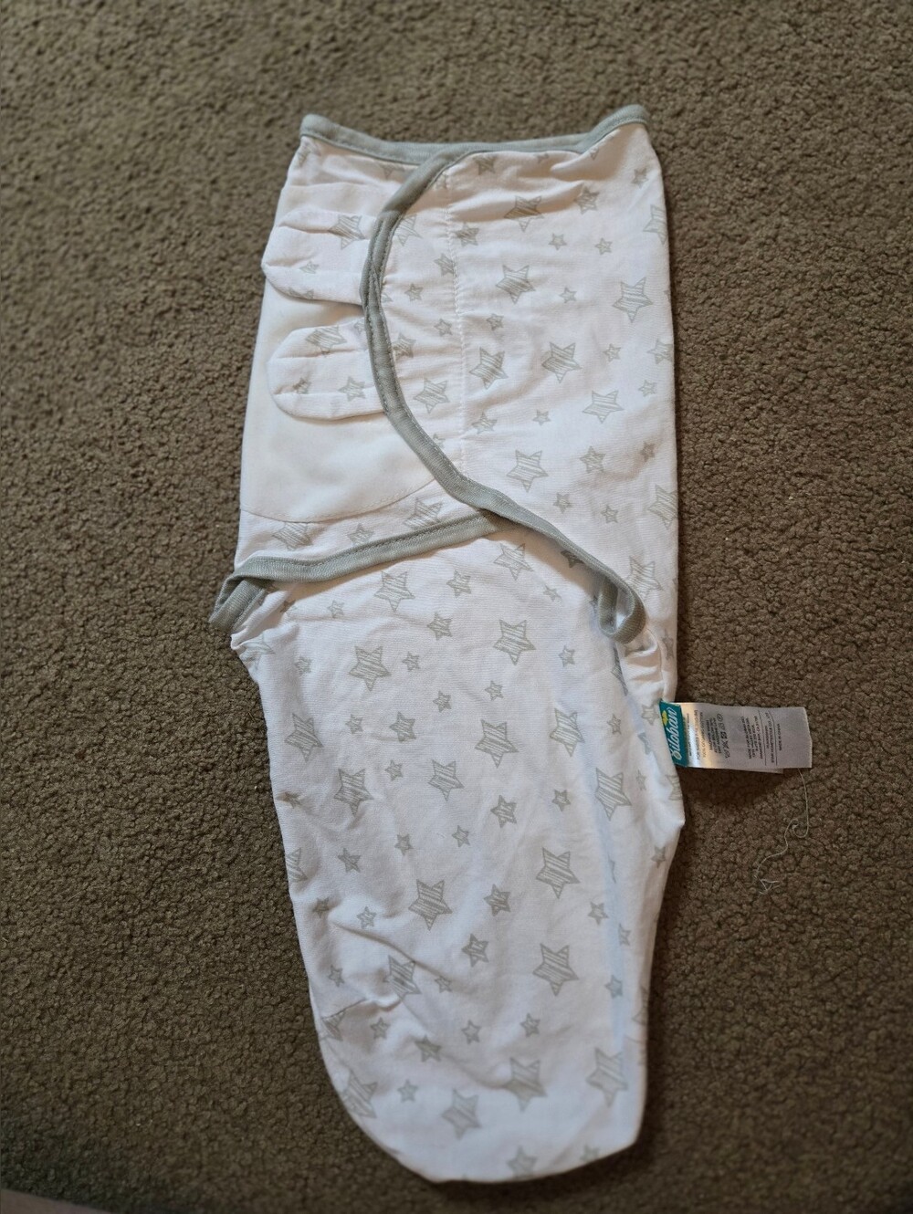 Giloban Gray Star Infant Swaddle - Soft Cozy Wrap